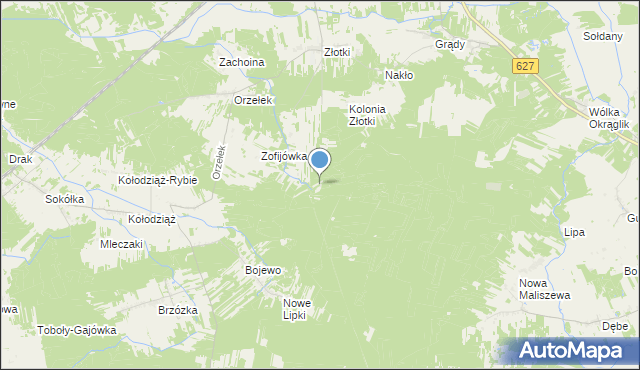 mapa Majdan Kosowski, Majdan Kosowski na mapie Targeo